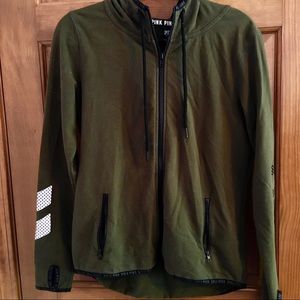 PINK VICTORIAS SECRET ZIP UP